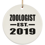 Zoologist Established EST. 2019 - Circle Ornament