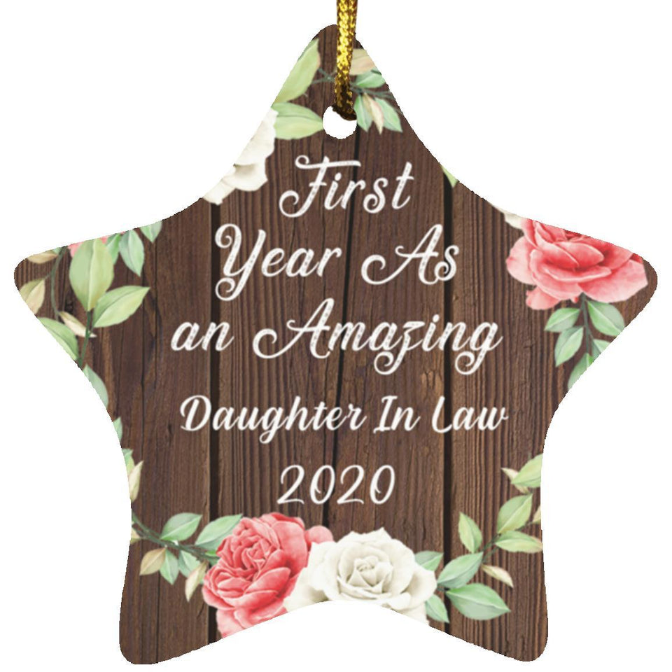 First Year As An Amazing Daughter In Law 2020 - Star Ornament A