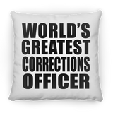 World's Greatest Corrections Officer - Throw Pillow