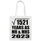39th Anniversary Square Root of 1521 Years As Mr & Mrs 2023 - Tote Bag White