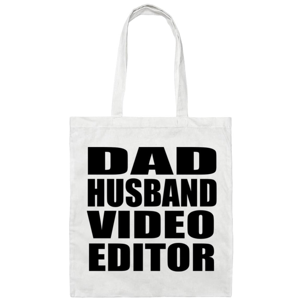 Dad Husband Video Editor - Tote Bag White