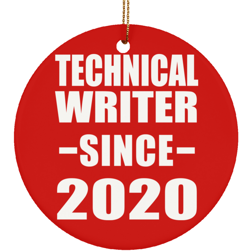 Technical Writer Since 2020 - Circle Ornament