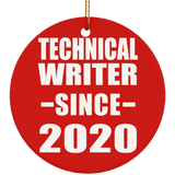 Technical Writer Since 2020 - Circle Ornament