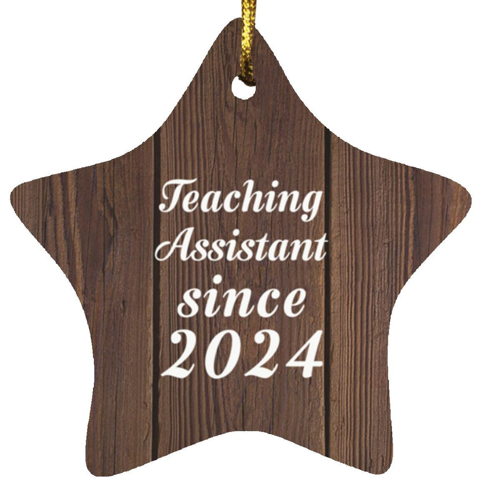 Teaching Assistant Since 2024 - Star Ornament D