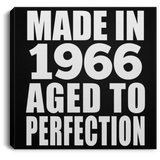 58th Birthday Made In 1966 Aged to Perfection - Canvas Square