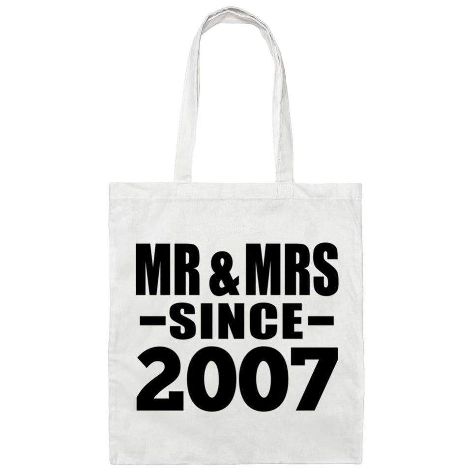 17th Anniversary Mr & Mrs Since 2007 - Tote Bag White