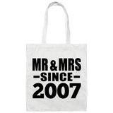 17th Anniversary Mr & Mrs Since 2007 - Tote Bag White