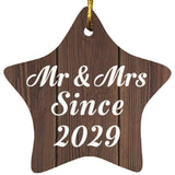 Anniversary Mr & Mrs Since 2029 - Star Ornament D