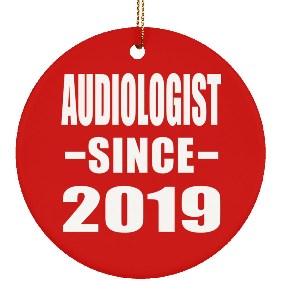 Audiologist Since 2019 - Circle Ornament
