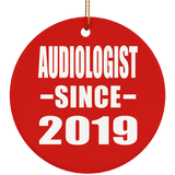 Audiologist Since 2019 - Circle Ornament