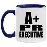 A+ PR Executive - 11oz Accent Mug Purple