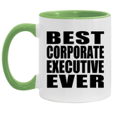 Best Corporate Executive Ever - 11oz Accent Mug Green