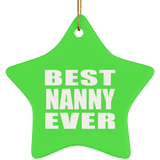 Best Nanny Ever - Star Ornament