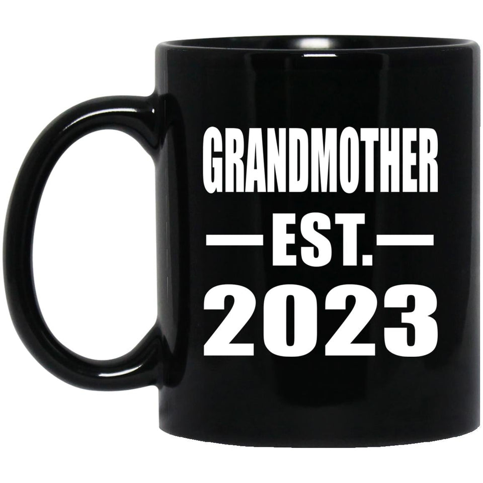 Grandmother Established EST. 2023 - 11oz Coffee Mug Black