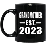 Grandmother Established EST. 2023 - 11oz Coffee Mug Black