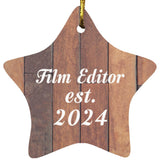 Film Editor Established Est. 2024 - Star Ornament E