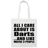 All I Care About Is Darts - Tote Bag White