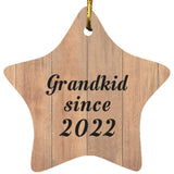 Grandkid Since 2022 - Star Ornament C