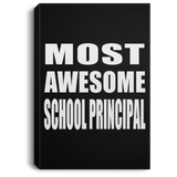 Most Awesome School Principal - Canvas Portrait