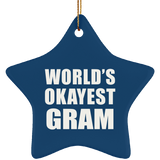 World's Okayest Gram - Star Ornament