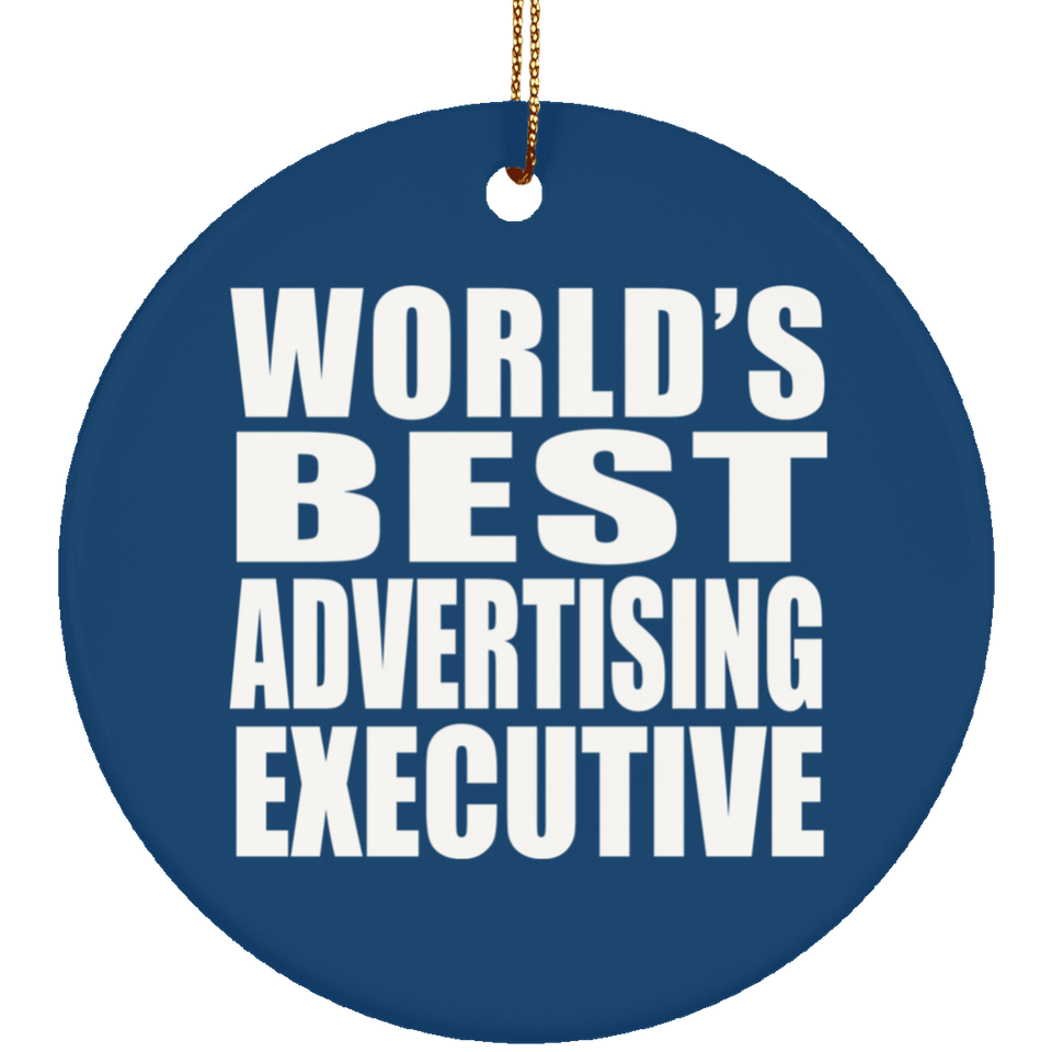 World's Best Advertising Executive - Circle Ornament