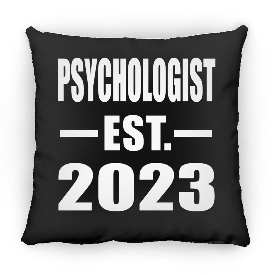 Psychologist Established EST. 2023 - Throw Pillow Black