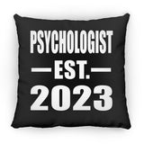 Psychologist Established EST. 2023 - Throw Pillow Black