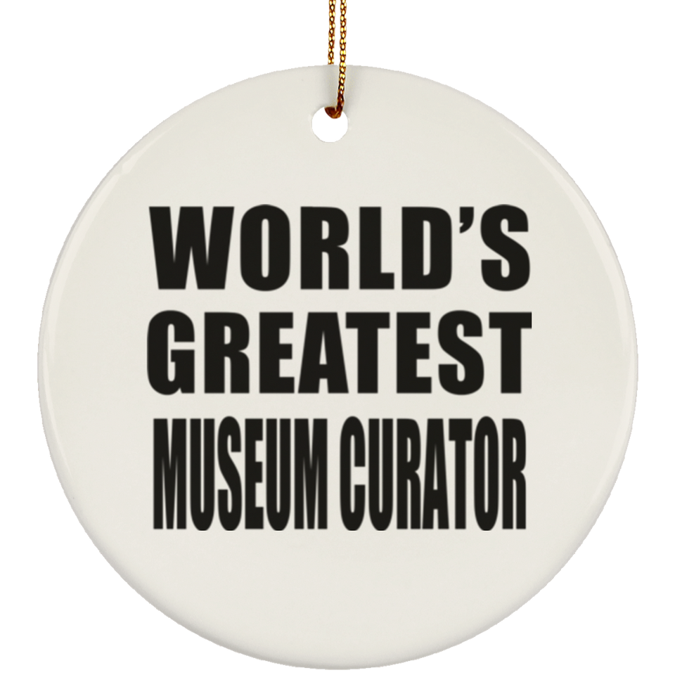 World's Greatest Museum Curator - Circle Ornament