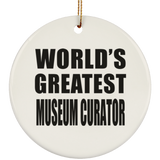 World's Greatest Museum Curator - Circle Ornament