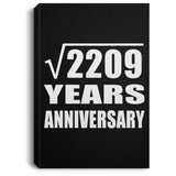 47th Anniversary Square Root of 2209 Years Anniversary - Canvas Portrait