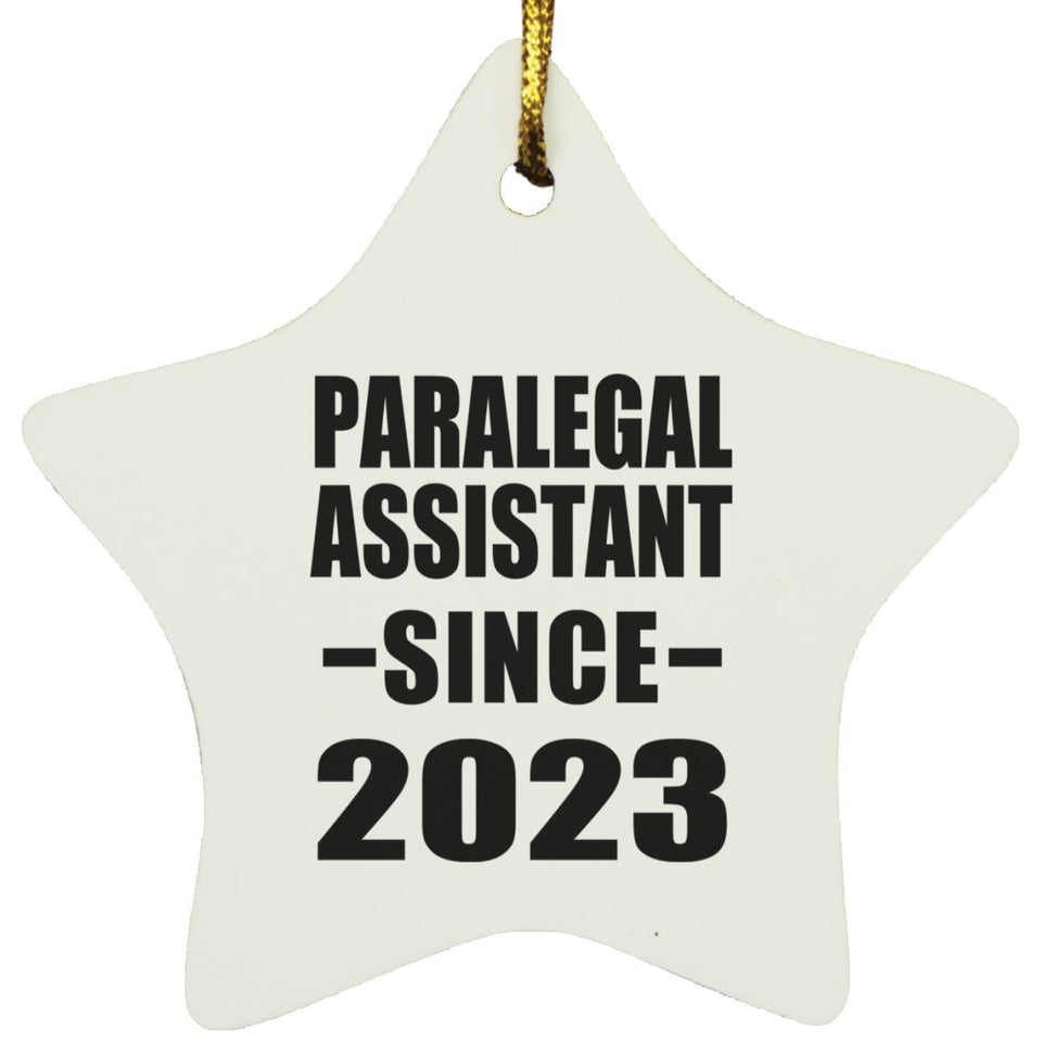 Paralegal Assistant Since 2023 - Star Ornament