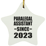 Paralegal Assistant Since 2023 - Star Ornament