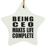 Being CEO Makes Life Complete - Star Ornament