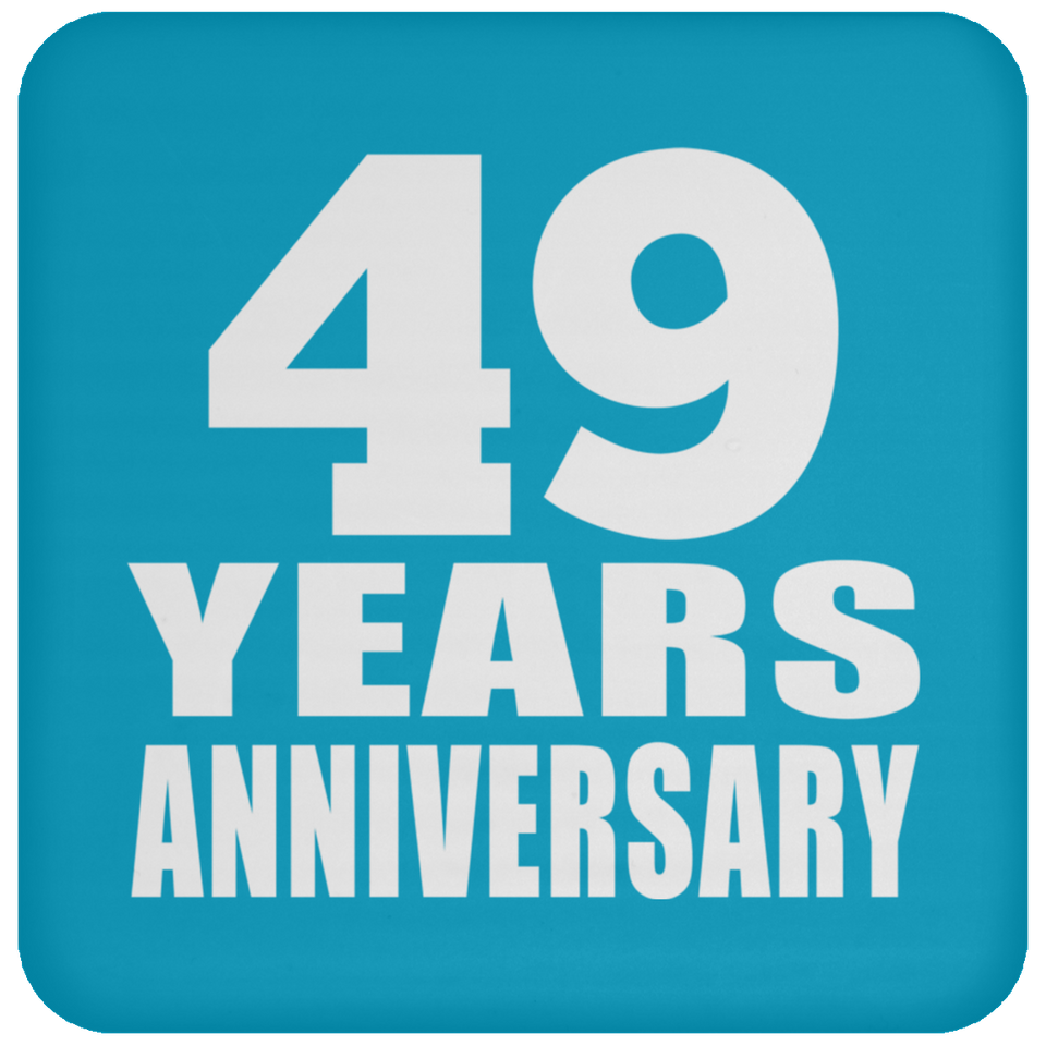 49th Anniversary 49 Years - Drink Coaster