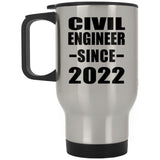 Civil Engineer Since 2022 - Silver Travel Mug