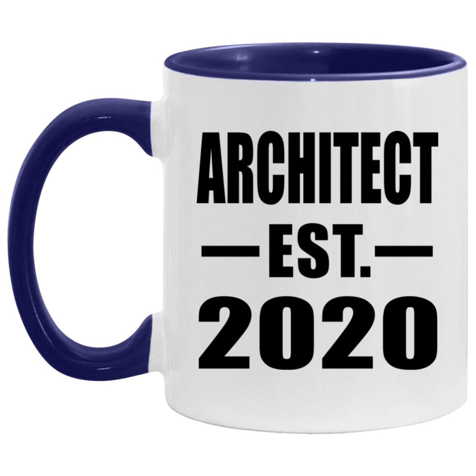 Architect Established EST. 2020 - 11oz Accent Mug Purple
