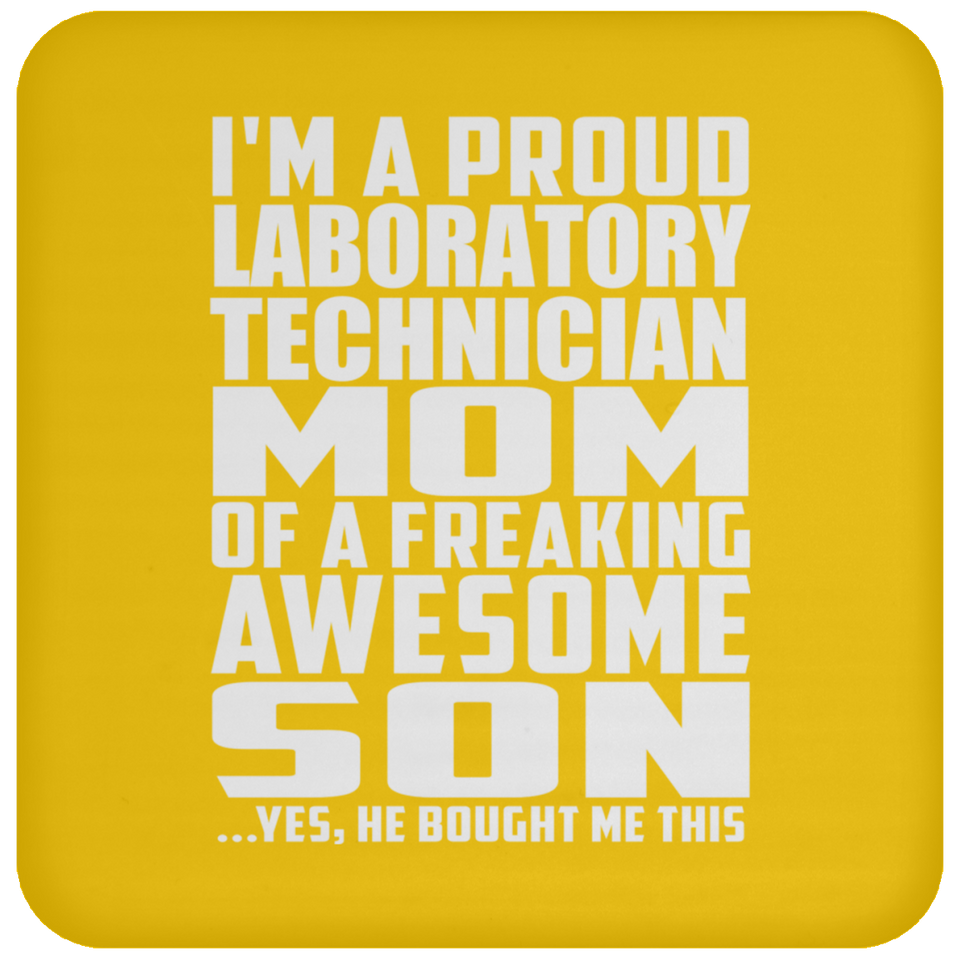 Proud Laboratory Technician Mom Of Awesome Son - Drink Coaster