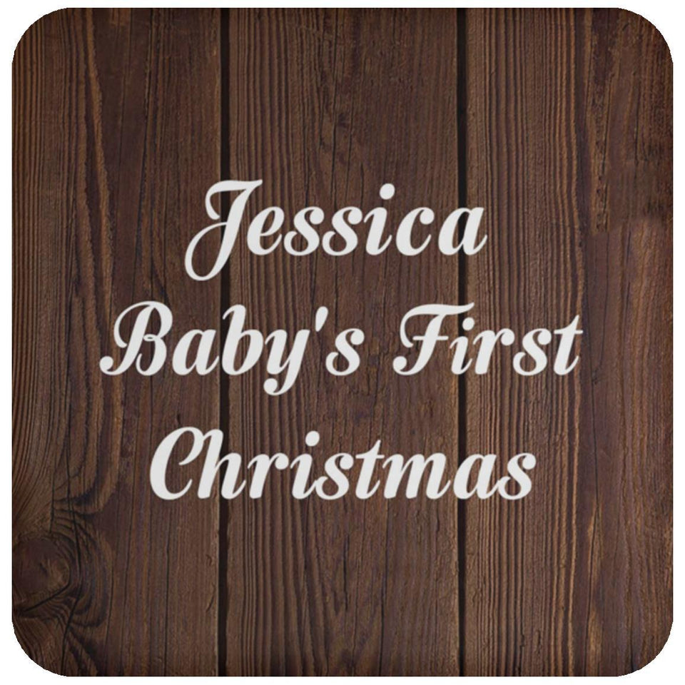 Jessica Baby's First Christmas - Drink Coaster D