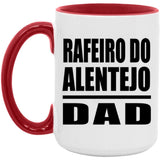 Rafeiro Do Alentejo Dad - 15oz Accent Mug Red