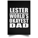 Lester World's Okayest Dad - Poster Portrait