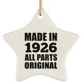 98th Birthday Made in 1926 All Parts Original - Star Ornament