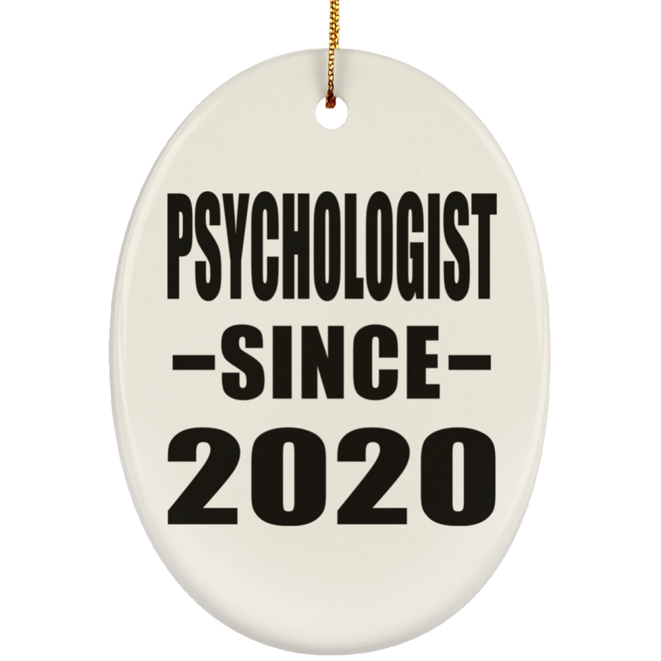 Psychologist Since 2020 - Oval Ornament