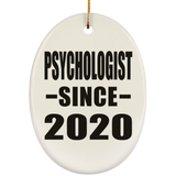 Psychologist Since 2020 - Oval Ornament