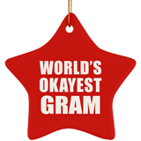 World's Okayest Gram - Star Ornament