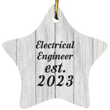 Electrical Engineer Established Est. 2023 - Star Ornament F