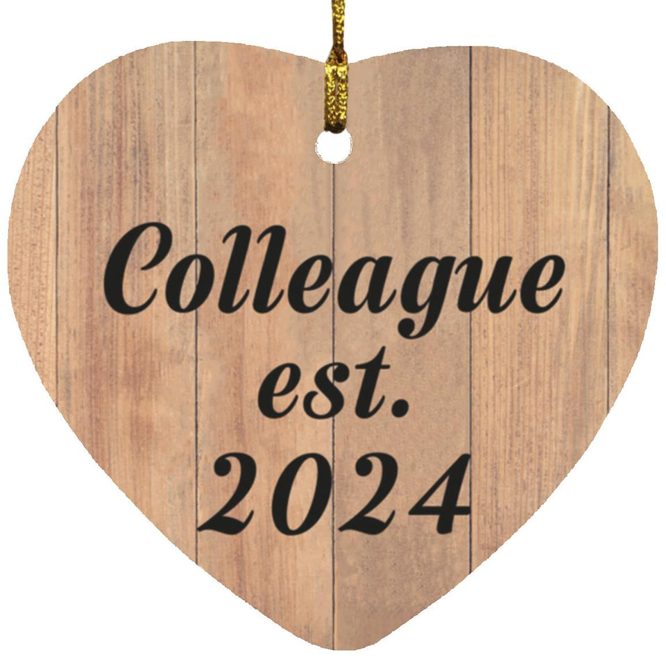 Colleague Established EST. 2024 - Heart Ornament C