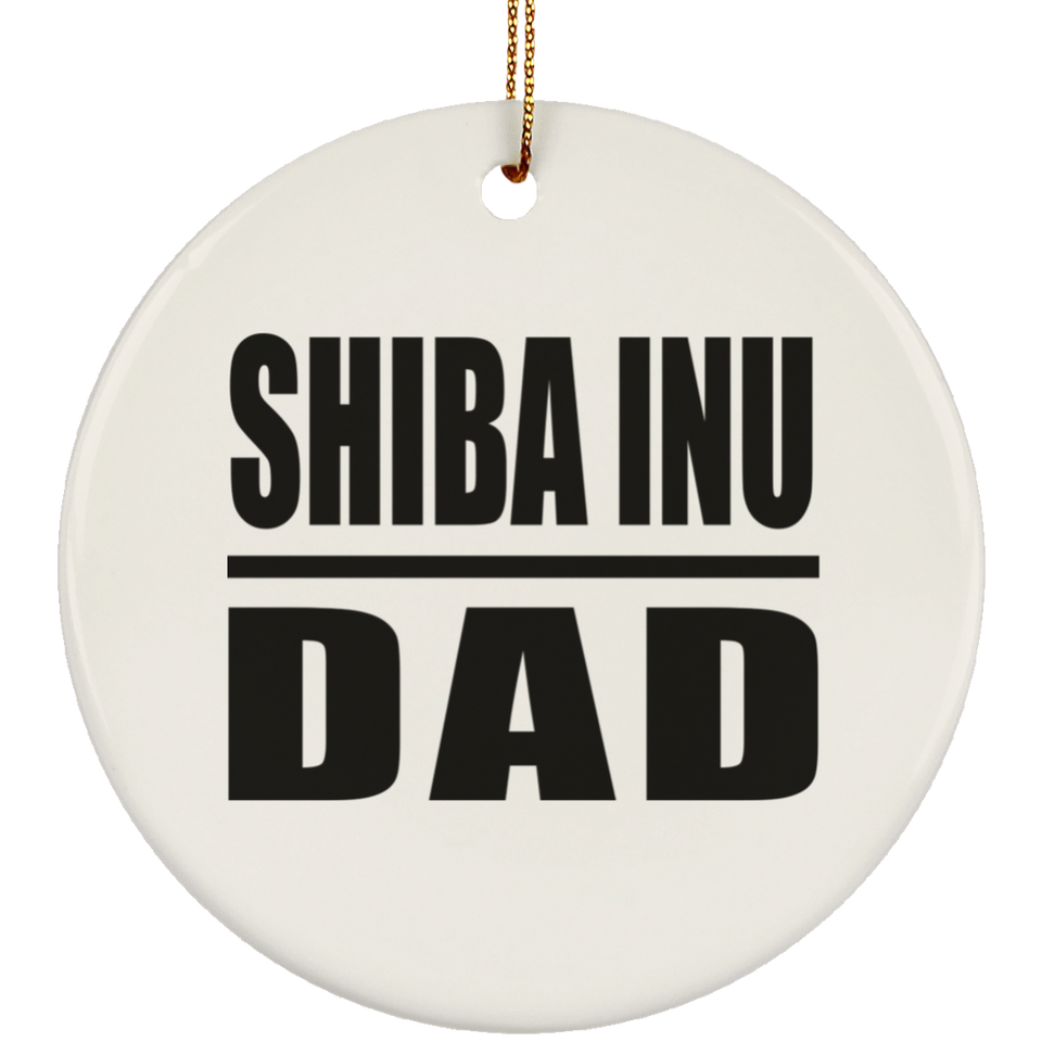 Shiba Inu Dad - Circle Ornament