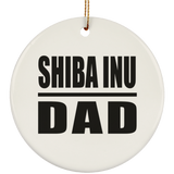 Shiba Inu Dad - Circle Ornament