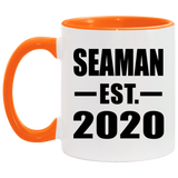 Seaman Established EST. 2020 - 11oz Accent Mug Orange