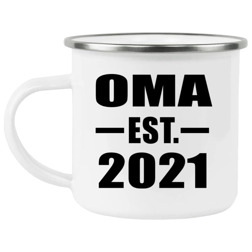 Oma Established EST. 2021 - 12oz Camping Mug